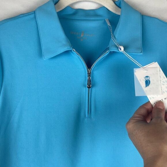 NWT Sport Haley Zip Up Polo Small - Picture 2 of 11